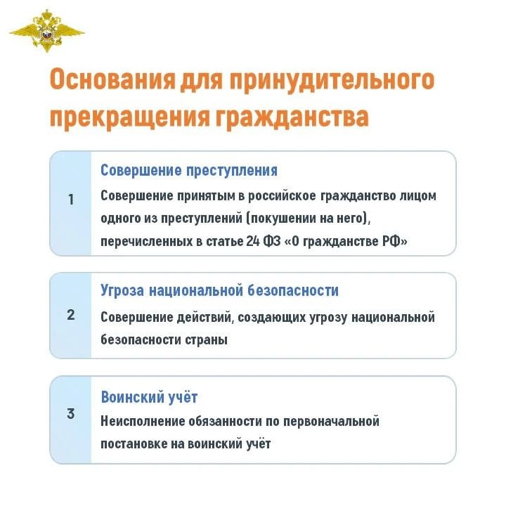 Прекращение гражданства РФ